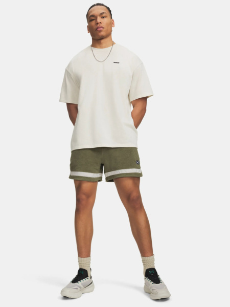 Шорты M Icon SW Terry Under Armour, цвет Marine OD Green White 4
