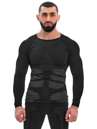Компрессионный лонгслив PLEXIS Pentagon, цвет black