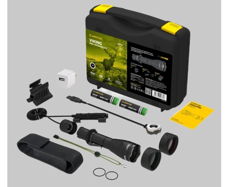 Фонарь Armytek Viking Pro Extended Set (Набор), холодный свет, аккумулятор