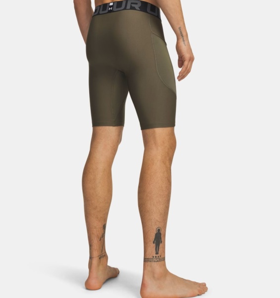 Шорты HeatGear Base Long Under Armour, цвет Green 2
