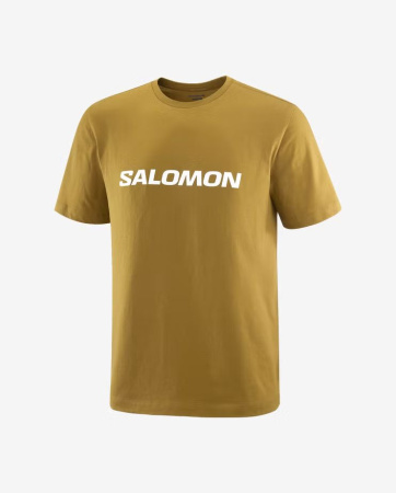 Футболка M Logo Salomon, цвет Brilliant Olive 3