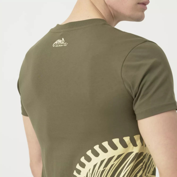 Футболка Full Body Skeleton Helikon, цвет Olive Green мод 6