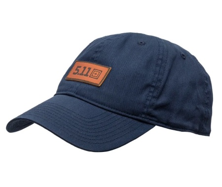 Бейсболка LEATHER BOX LOGO 5.11 Tactical, цвет Pacific Navy