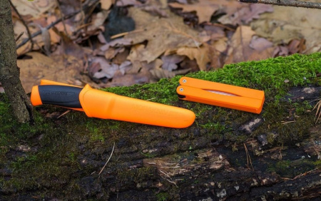 Нож Companion Serrated Morakniv, цвет черный оранжевый 4