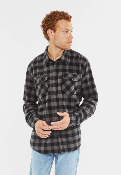 Рубашка Harley Vintage, цвет Grey Check МОДЕЛЬ 2