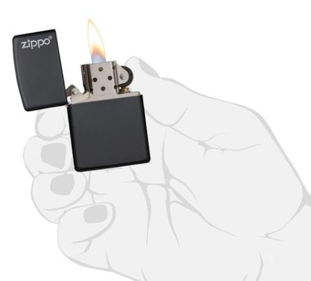 Зажигалка Zippo ZL Black Matte, цвет черный, матовый 3