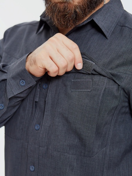 KO-DGM-PO-0119Z Рубашка DEFENDER MK2 Gentleman Helikon, цвет Melange BlackGrey 8