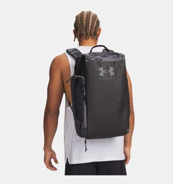Сумка Contain Duo SM BP Duffle Under Armour, цвет Black Castlerock (50л) 4