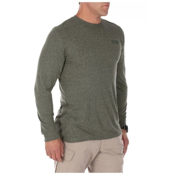Лонгслив Triblend Legagy 5.11 Tactical, цвет Mlty Grn Htr 4
