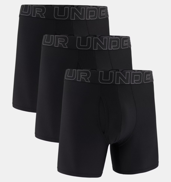 Трусы Men's Performance Tech Mesh 6 (3 pack) UA, цвет Black 3