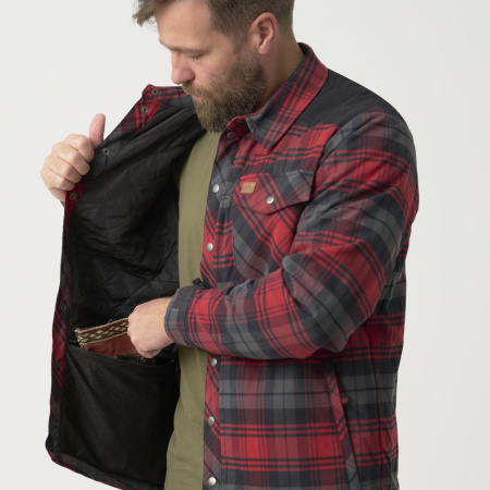 Рубашка Winter Warden Helikon, цвет Slate Crimson Plaid 6