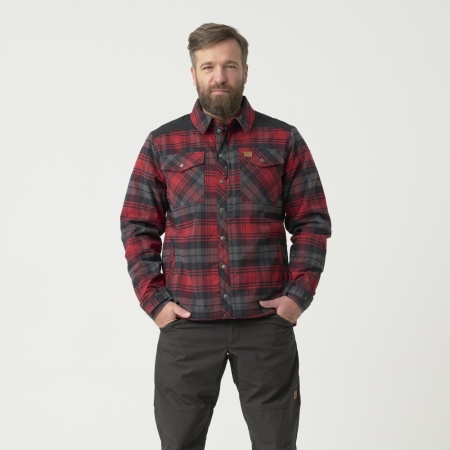 Рубашка Winter Warden Helikon, цвет Slate Crimson Plaid 9