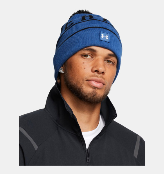 Шапка Halftime Pom Under Armour, цвет Tech Blue 2