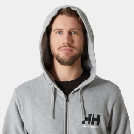 Толстовка LOGO FULL ZIP 2.0 HH, цвет Grey Melange 3