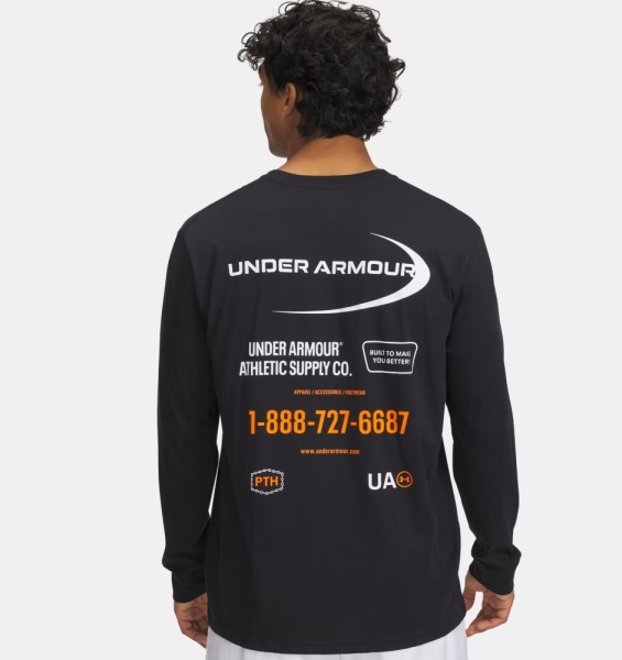 Лонгслив Workwear Logo Under Armour, цвет Black 2