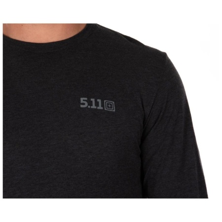 Лонгслив Triblend Legacy 5.11 Tactical, цвет Black Htr 5