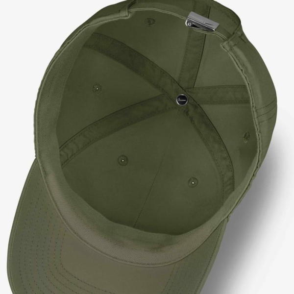Бейсболка U Dri-FIT Club Nike, цвет Medium Olive Metallic Silver 5