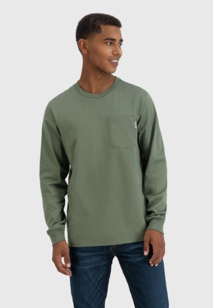 Лонгслив Grant pocket Vintage, цвет Drab МОДЕЛЬ