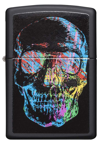 Зажигалка Skull Design Zippo, цвет черный 3