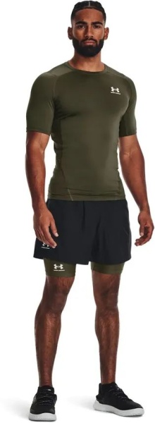 Футболка компрессионная HG Comp SS Under Armour, цвет Green 3