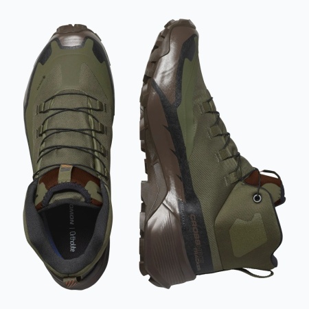 Ботинки Cross Hike Tracker GTX Salomon, цвет Ranger Green Earth Brown 9