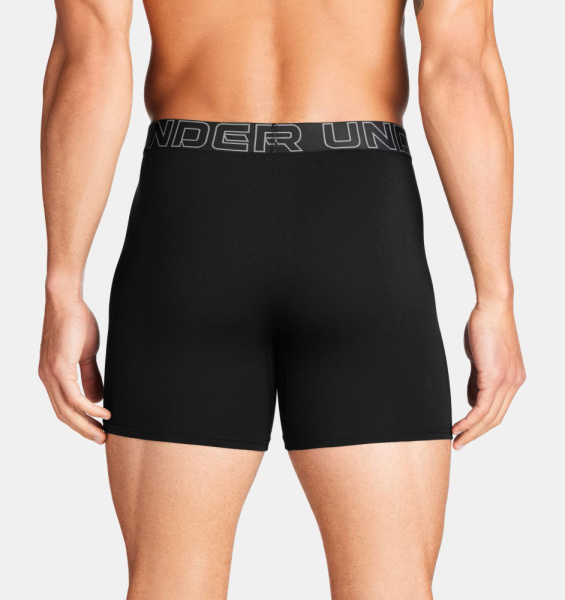 Трусы Men's Performance Cotton 6 (3 pack) UA, цвет Black White 2
