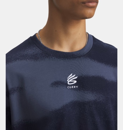 Футболка Hvyweight Logo Under Armour, цвет Downpour Gray White 3