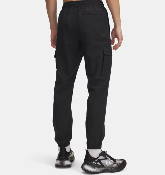 Брюки M Vibe Woven Cargo Under Armour, цвет Black Racer Red  2