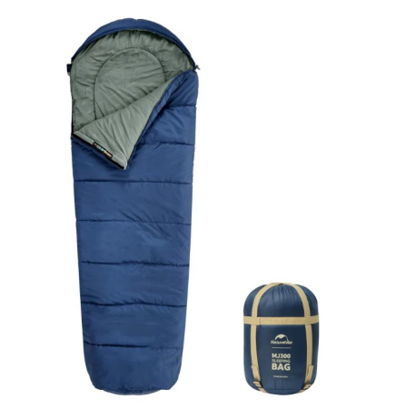 Спальный мешок Naturehike MJ600, молния справа, цвет синий