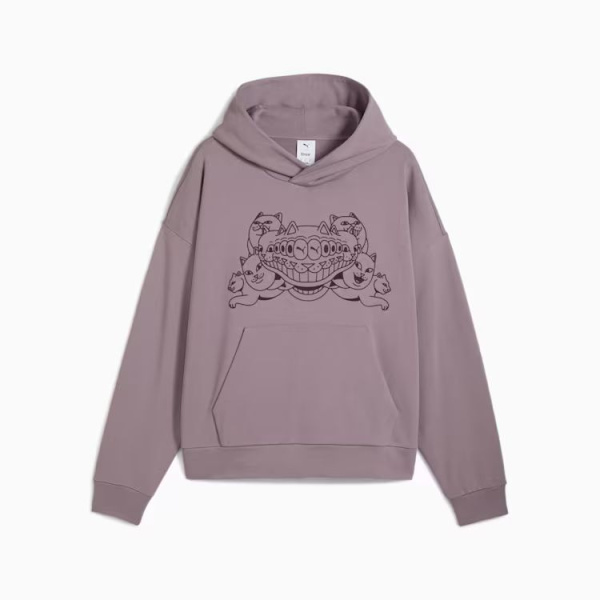 Толстовка M PUMA x RIPNDIP Boxy Graphic Puma, цвет Plum Jam 6