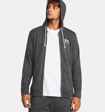 Толстовка Rival Terry LC FZ Under Armour, цвет Black