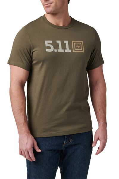 Футболка 5.11 Logo 5.11 Tactical, цвет Ranger Green 2