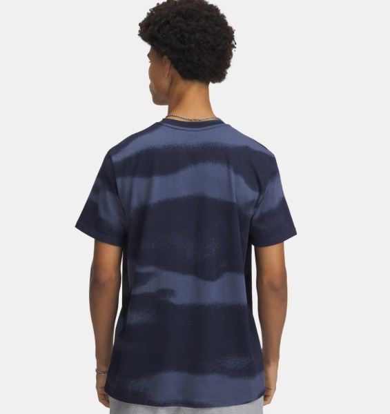 Футболка Hvyweight Logo Under Armour, цвет Downpour Gray White 2