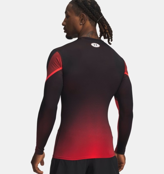 Лонгслив M HG Sub Crew Under Armour, цвет Red Black 2