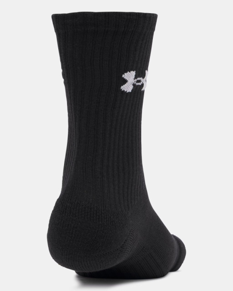 Носки U Performance Cotton Crew (3 пары) Under Armour, цвет Ultimate Black 3