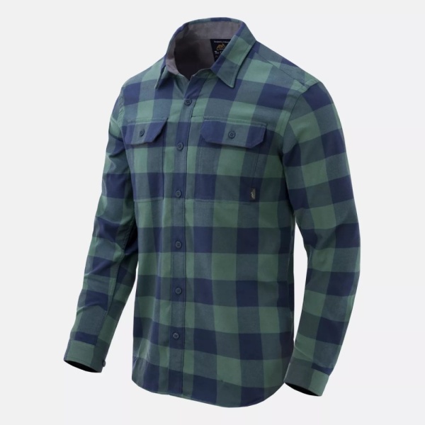 Рубашка Greyman NS Helikon, цвет Moss Green Checkered 2