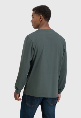 Лонгслив Grant pocket Vintage, цвет Grey Green МОДЕЛЬ 3