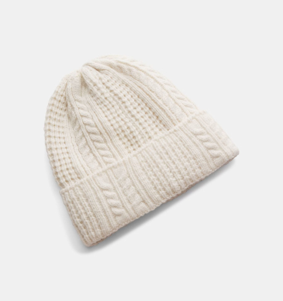 Шапка W Halftime Cable Knit Under Armour, цвет Stone 2