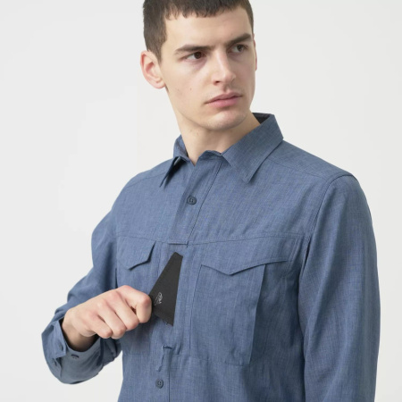 Рубашка DEFENDER MK2 GENTLEMAN Helikon, цвет Melange Blue модель 5