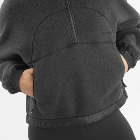 Флисовая кофта W Chroma Salomon, цвет Deep Black 3