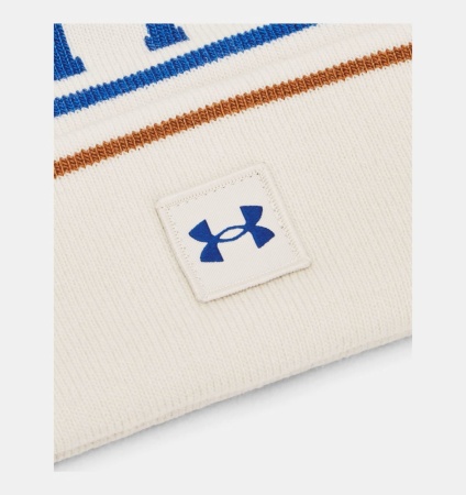 Шапка Halftime Pom Under Armour, цвет White Blue 3