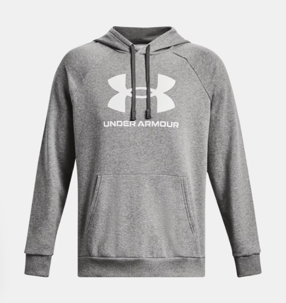 Толстовка Rival Fleece Logo Under Armour, цвет Grey 1379758-025 5