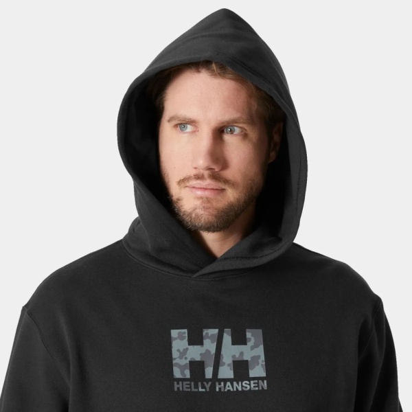 Толстовка COTTON FLEECE GRAPHIC HOODIE HH, цвет Black 3