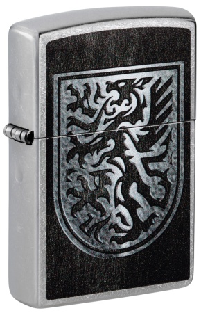 Зажигалка Zippo Dragon, Street Chrom, цвет серебристый