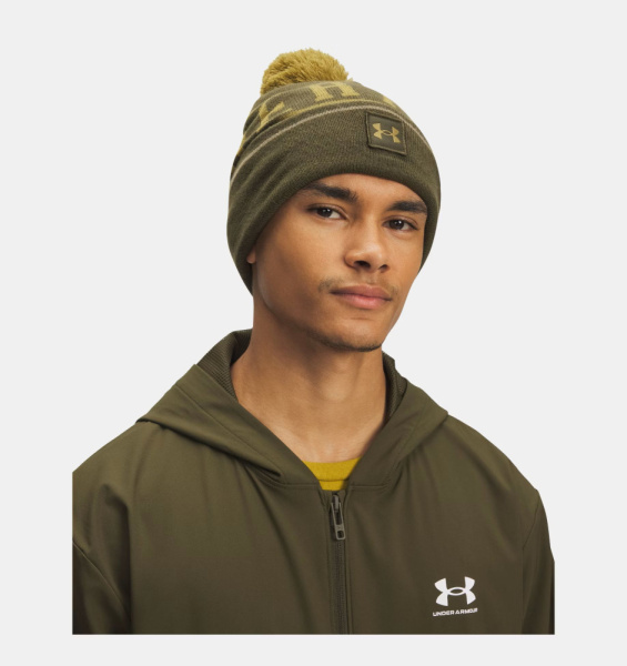 Шапка Halftime Pom Under Armour, цвет Expedition Green 3