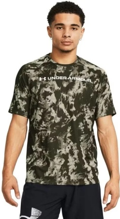 Футболка Tech ABC Camo Under Armour, цвет Green