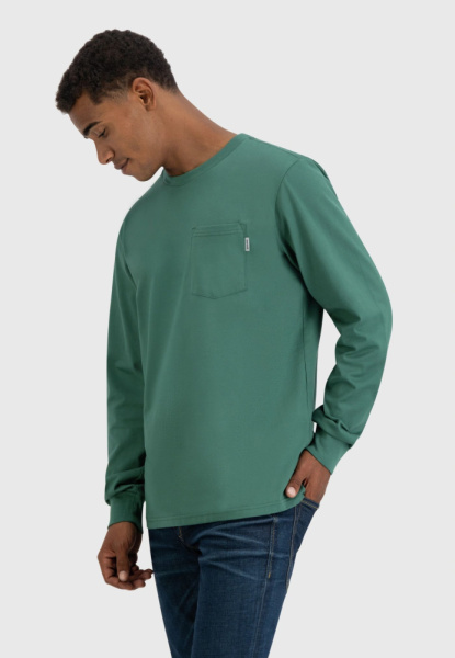 Лонгслив Grant pocket Vintage, цвет Bright Green 4