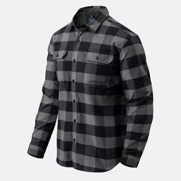 Рубашка Greyman NS Helikon, цвет True Grey Checkered 2
