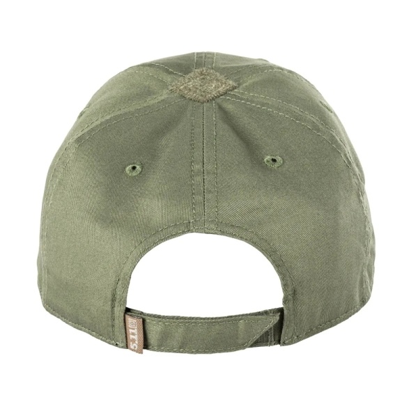 Бейсболка Leather Box Logo 5.11 Tactical, цвет Tank Green 2