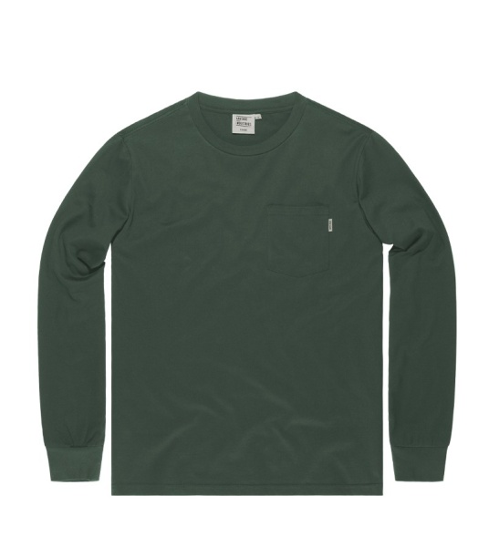 Лонгслив Grant pocket Vintage, цвет Grey Green
